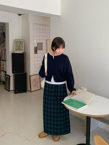 Hakuna round crop cashmere cardigan